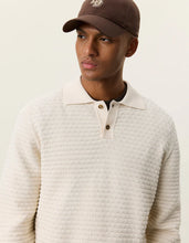 Load image into Gallery viewer, Les Deux Billy Weave Knitted LS Polo
