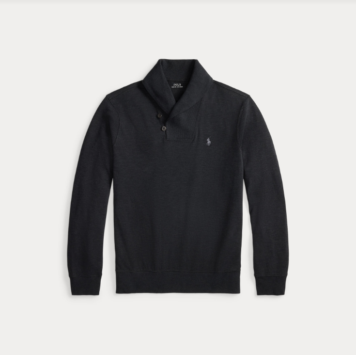 Ralph Lauren Luxury Jersey Shawl Collar