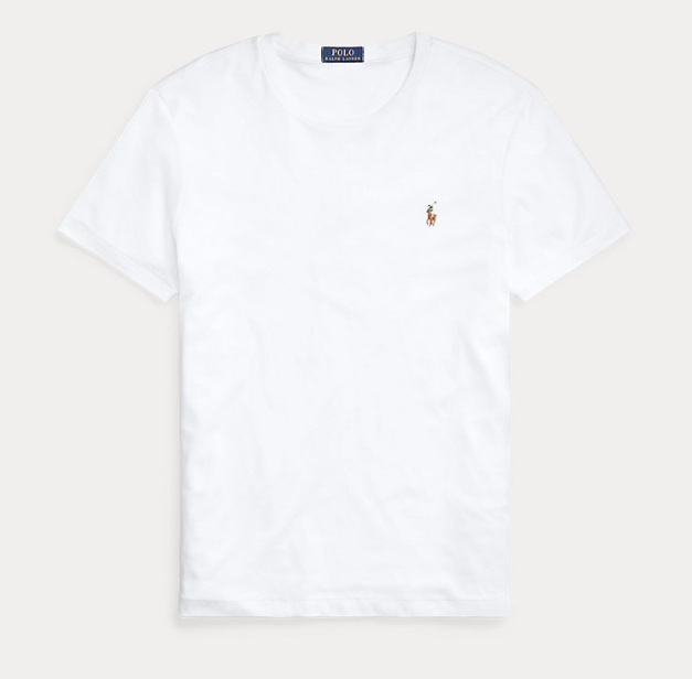 RALPH LAUREN SOFT COTTON TEE WHITE