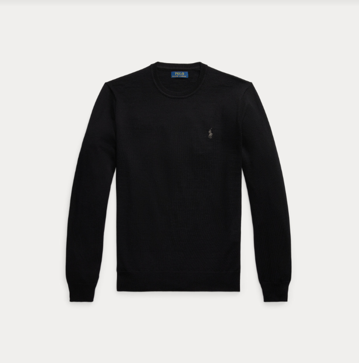 Ralph Lauren Merino Wool Crewneck Black