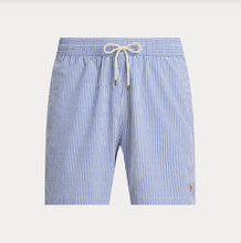 Load image into Gallery viewer, Ralph Lauren Seersucker Swimmer Royal Stripe
