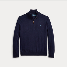 Load image into Gallery viewer, Ralph Lauren Wool 1/4 Zip Navy
