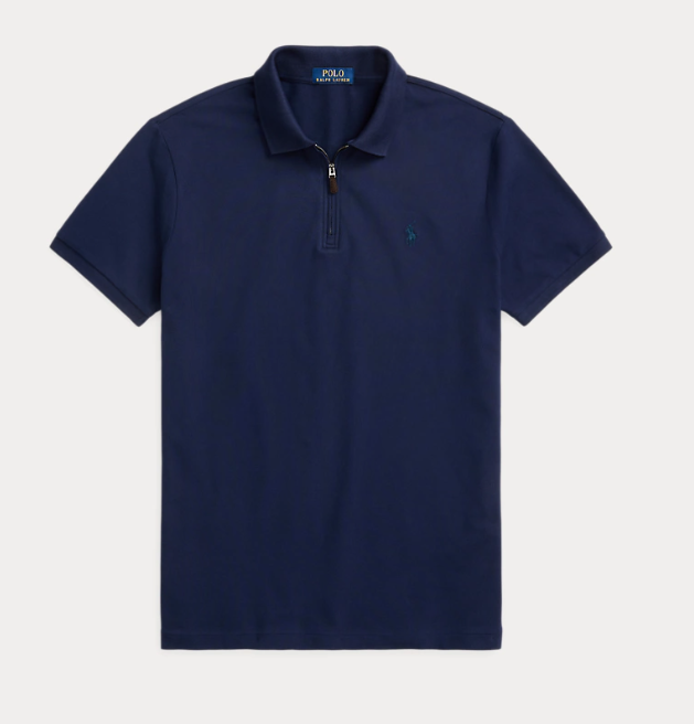 RALPH LAUREN STRETCH ZIP POLO