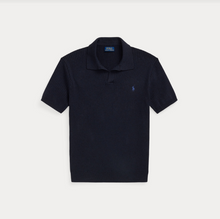 Load image into Gallery viewer, Ralph Lauren Rib Knit Polo Navy
