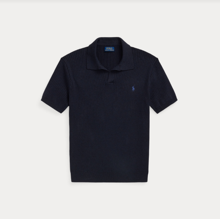 Ralph Lauren Rib Knit Polo Navy