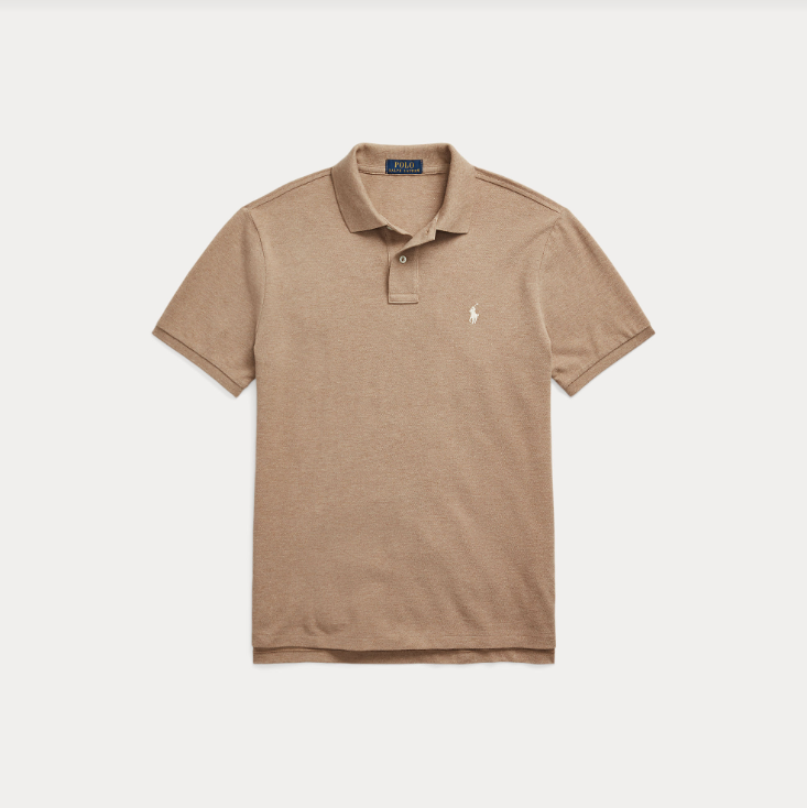 Ralph Lauren Polo Shirt Grey Cloud Heather