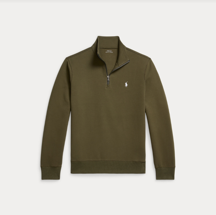 Ralph Lauren Double Knit 1/4 Zip Green