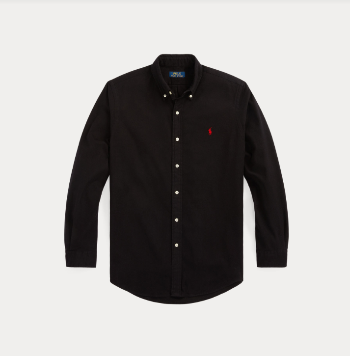 Ralph Lauren Flannel Shirt Black