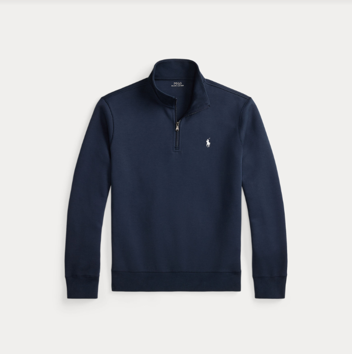 Ralph Lauren Double Knit 1/4 Zip Navy