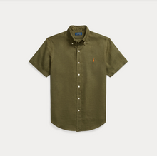 Load image into Gallery viewer, Ralph Lauren SS Linen Shirt New Olive
