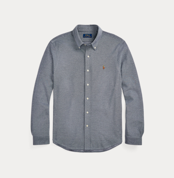 Ralph Lauren Knit Oxford Shirt Navy