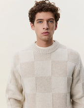 Load image into Gallery viewer, Les Deux Check Knit Eggnog White
