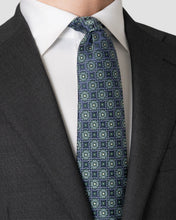 Load image into Gallery viewer, Eton Dark green Medallion Woven Tie
