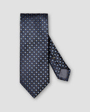 Load image into Gallery viewer, Eton Navy Geometric Woven Tie
