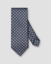 Load image into Gallery viewer, Eton Navy blue Medallion Silk Twill Printed Tie
