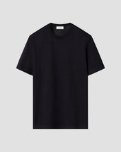 Load image into Gallery viewer, Eton Self Rib Cotton T-Shirt Navy
