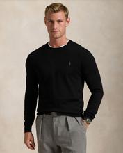 Load image into Gallery viewer, Ralph Lauren Merino Wool Crewneck Black

