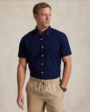 Load image into Gallery viewer, Ralph Lauren SS Seersucker Shirt Navy
