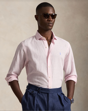 Load image into Gallery viewer, Ralph Lauren Seersucker Linen Pink/White
