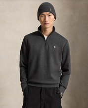 Load image into Gallery viewer, Ralph Lauren Double Knit Quarter Zip Windsor Heather
