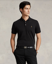 Load image into Gallery viewer, Ralph Lauren Soft Cotton Polo Black
