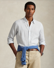 Load image into Gallery viewer, Ralph Lauren Striped Linen Blue/White

