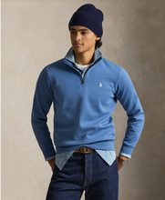 Load image into Gallery viewer, Ralph Lauren Double Knit Quarter Zip Delta Blue

