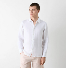 Load image into Gallery viewer, Barnham White Linen Shirt White
