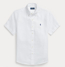 Load image into Gallery viewer, RALPH LAUREN LINEN SS SHIRT WHITE
