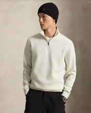 Load image into Gallery viewer, Ralph Lauren Double Knit Quarter Zip Stone Pebble
