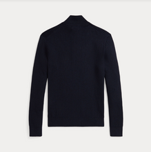 Load image into Gallery viewer, Ralph Lauren Rib Knit Quarter Zip Navy
