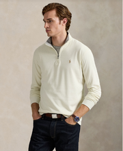 Load image into Gallery viewer, Ralph Lauren Luxury Jersey Quarter Zip Cream

