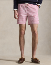 Load image into Gallery viewer, Ralph Lauren Seersucker Swimmer Rose Stripe
