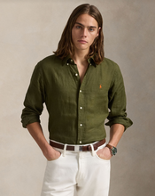 Load image into Gallery viewer, Ralph Lauren Linen Shirt New Olive
