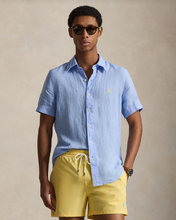 Load image into Gallery viewer, Ralph Lauren SS Linen Shirt Austin Blue
