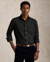 Load image into Gallery viewer, Ralph Lauren Twill Shirt Black Heather
