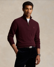 Load image into Gallery viewer, Ralph Lauren Merino Wool Quarter Zip Wine
