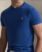 Load image into Gallery viewer, Ralph Lauren Custom Fit Tee Dusty Azure
