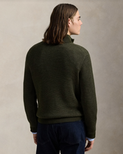 Load image into Gallery viewer, Ralph Lauren Washable Wool Quarter Zip Olive
