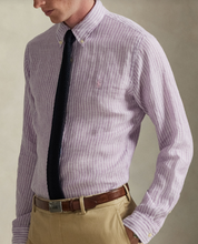 Load image into Gallery viewer, Ralph Lauren Striped Linen Lavender/White

