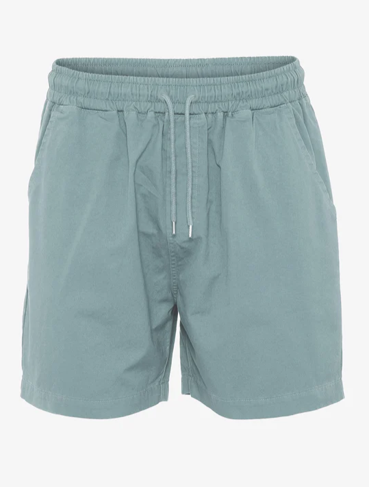 COLORFUL STANDARD TWILL SHORTS STEEL BLUE