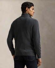 Load image into Gallery viewer, Ralph Lauren Wool Quarter Zip Dark Charcoal Heather
