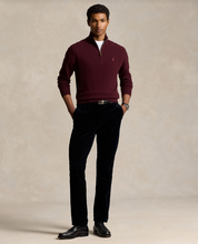 Load image into Gallery viewer, Ralph Lauren Merino Wool Quarter Zip Wine
