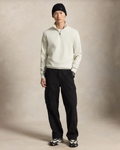 Load image into Gallery viewer, Ralph Lauren Double Knit Quarter Zip Stone Pebble
