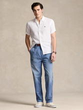 Load image into Gallery viewer, RALPH LAUREN LINEN SS SHIRT WHITE

