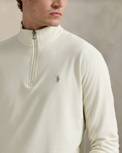 Load image into Gallery viewer, Ralph Lauren Luxury Jersey Quarter Zip Cream
