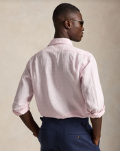 Load image into Gallery viewer, Ralph Lauren Seersucker Linen Pink/White
