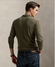 Load image into Gallery viewer, Ralph Lauren Polo Collar Sweater Olive Heather
