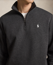Load image into Gallery viewer, Ralph Lauren Double Knit Quarter Zip Windsor Heather
