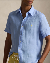 Load image into Gallery viewer, Ralph Lauren SS Linen Shirt Austin Blue
